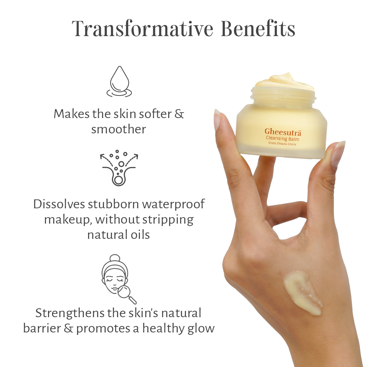 Sri Sri Tattva Gheesutrā Cleansing Balm | Enhance your cleansing ritual with Ghee | 45 ml