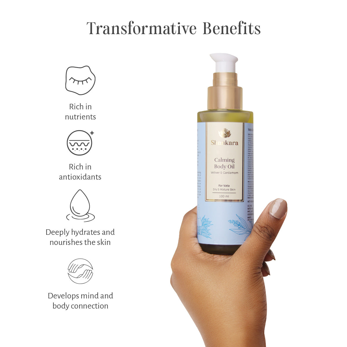 Sri Sri Tattva Calming Body Oil, by Shankara - 100 ml