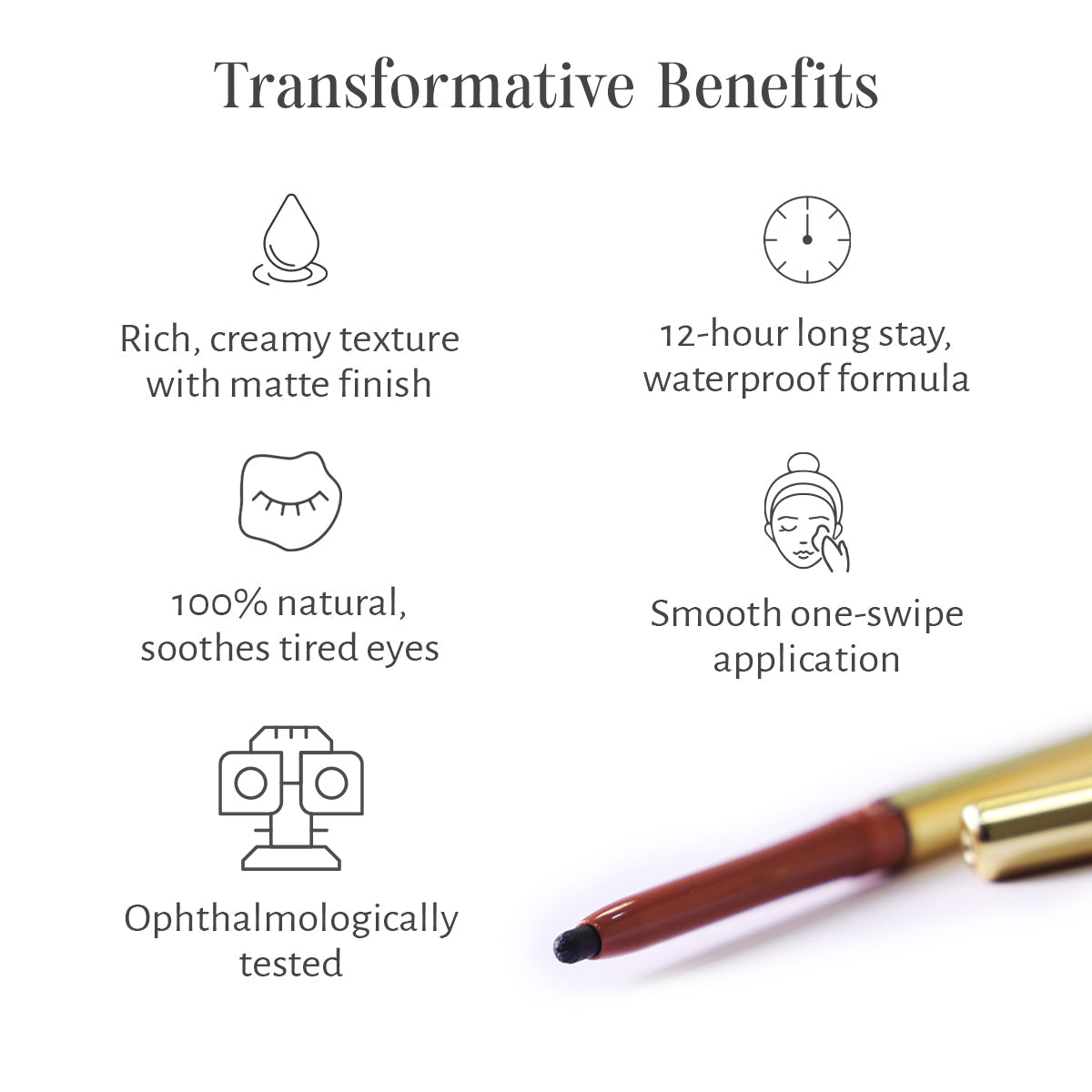 Sri Sri Tattva Shankara Illuminate Kohl Kajal - Matte Black