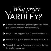 Yardley London Gentleman Classic Deodorizing Talc for Men, 100g