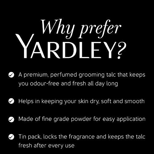 Yardley London Gentleman Classic Deodorizing Talc for Men, 100g