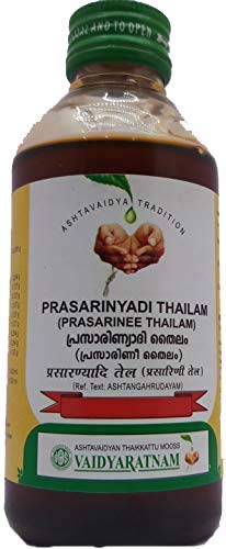 Vaidyaratnam Prasarinyadi Thailam 200 ml (Pack of 2)| Ayurvedic Products | Ayurveda Products | Vaidyaratnam Products