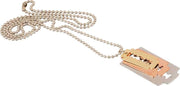 ASTRODIDI 3 Colour Tone Flat Blade Design Chain Pendant Locket Chain for Men and Boys