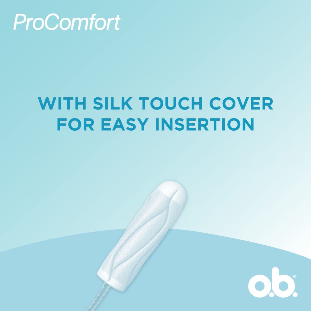 Stayfree O.b. ProComfort Tampons For Average Flow For Periods Combo Pack, 40 pieces (2 x 20 Tampons)