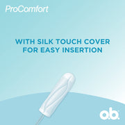 Stayfree O.b. ProComfort Tampons For Average Flow For Periods Combo Pack, 40 pieces (2 x 20 Tampons)