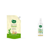 Mother Sparsh Natural Baby Liquid Cleanser (Powered by Plants) Cleanser, Refill Pack (500ml) & Mother Sparsh Natural Insect Repellent Spray For Babies- 100ml