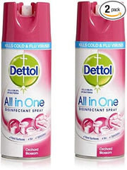 DETTOL All in One Disinfectant Spray | Orchard Blossom Scent - 300 ml Bottle (Set of 2)
