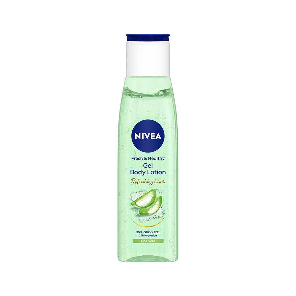 NIVEA Gel Body Lotion 75 ml | Aloe Vera | Refreshing Care For 24H Hydration | Non-Sticky | Fast Absorbing for Fresh And Healthy Skin