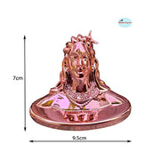 SHINDE EXPORTS Adiyogi Statue for Car Dashboard | Mahadev Shiv Idol Murti for Pooja, Gift, Home & Office Decor. (Silver Tone) (Copper Tone)