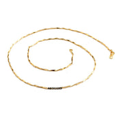 ASTRODIDI Gold Plated Chain | 24 Inch Stylish Light Weighted Golden Brass Neck Chain For Girls Women Men Boys (MHC-06)