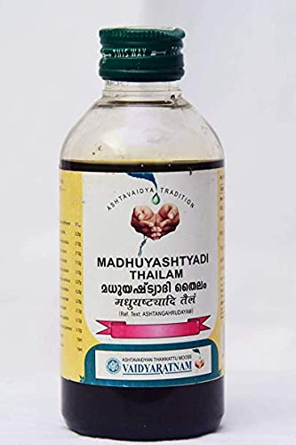 Vaidyaratnam Madhuyashtyadi Thailam 200 ml (Pack of 2)| Ayurvedic Products | Ayurveda Products | Vaidyaratnam Products