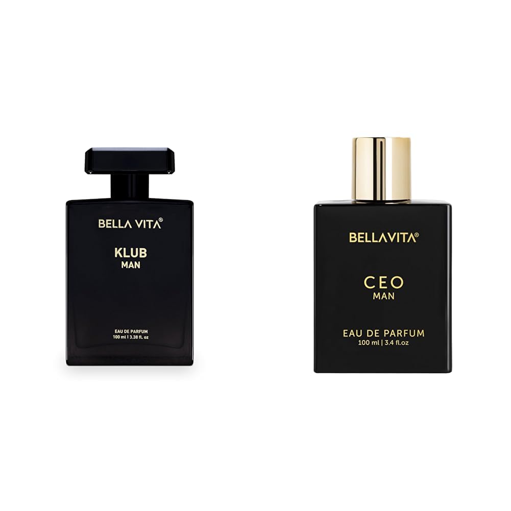 Bella Vita Luxury Klub Men Eau De Parfum Liquid CEO Man Eau De Parfum Perfume With Lemon Lavender Tonka Mandarin & Vetiverpremium Long Lasting Woody Fragrance For Men 100 ML