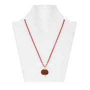 ASTRODIDI 7 Mukhi Rudraksha Original Certified Java Seven Face Small Size Silver Coated Pendant with Lab Report | Astrological Benefits | Unisex Design for Men & Women
