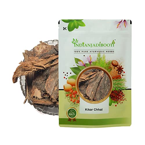 IndianJadiBooti Pure Kikar Chhal (Babool Bark) | Raw Ayurvedic Botanical for DIY Oral Rinses, Natural Astringent Pastes & Holistic Decoctions 250 Grams Pack