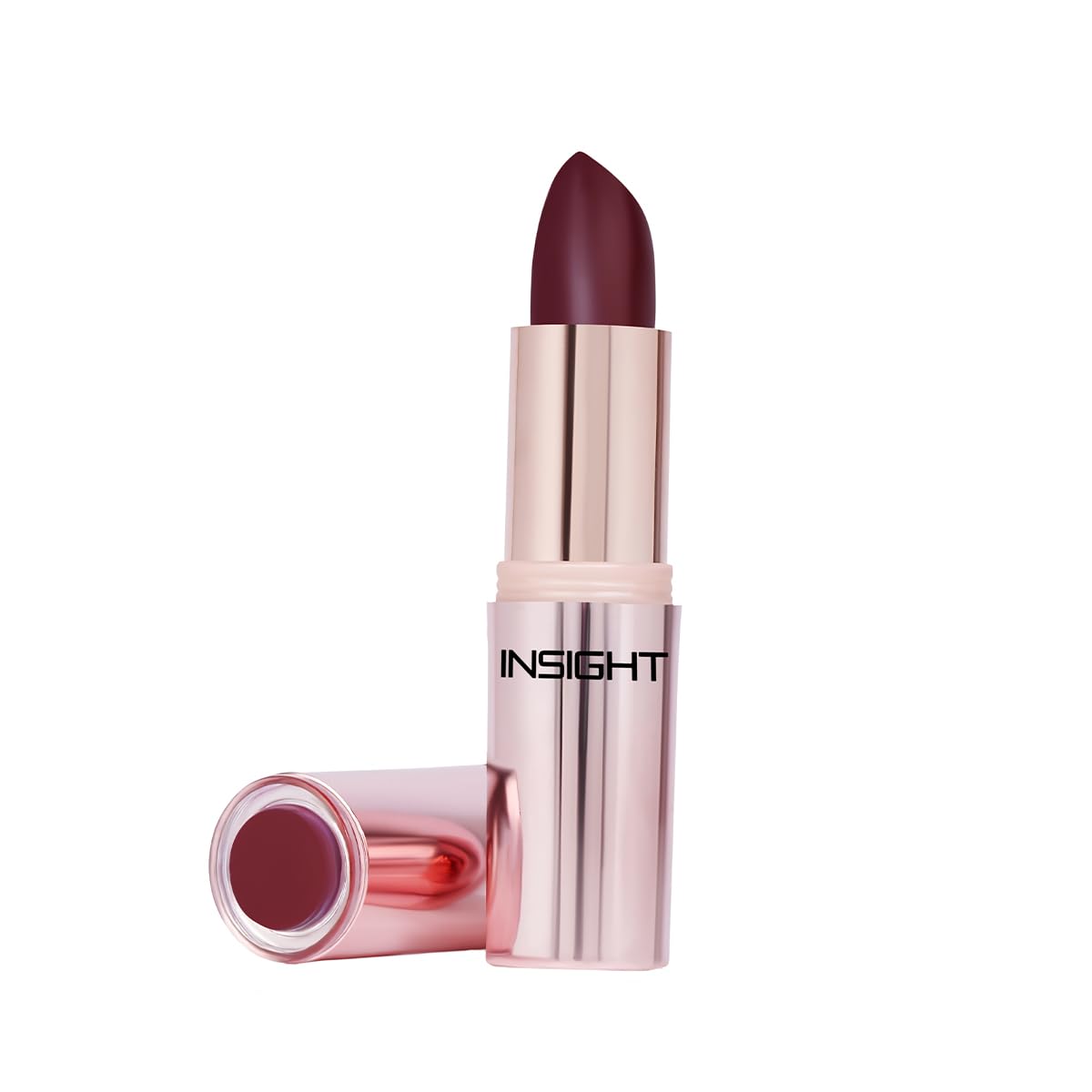 INSIGHT Hydra Fix Lipstick - Russet Rouge| Semi Matte Finish | One Swipe Intense Pigmentation | Long Lasting | Lightweight | Hydrating Non Drying Formula - 4.2g