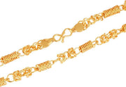 ASTRODIDI Stylish Heavy Golden color Gold Plated Brass Neck Chain | Exclusive Neck Fancy Chain for Men Women Girls Boys