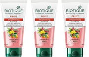 Biotique Fruit Face Wash 150 ml (Pack of 3), 450 ml