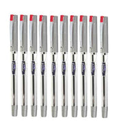 Linc 0.55mm Executive SL-500 Gel Pen | Water-Proof Ink & Textured Grip (Red Ink, Pack of 10)
