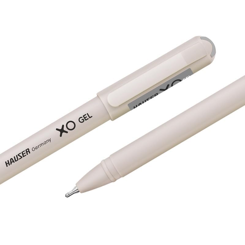 Hauser XO Gel Pen Combo Pack | Matt Finish Body With Ultra Durable Tip | 10 Pcs Blue Ink & 10 Pcs Black Ink