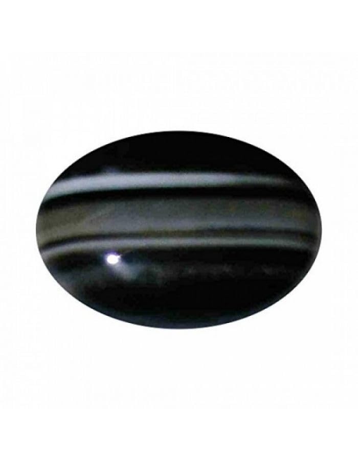 ASTRODIDI Black Sulemani Hakik Stone with Lab Report | Other Name of This Gemstone Aqeeq Agate Black Akik Kala Haqiq (6-8 Carat)