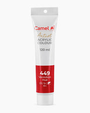 Camel Camlin Kokuyo Artist Acrylic Colour Tubes 120ml Vermilion Hue 449