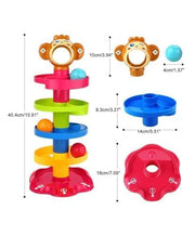 Toy Imagine Ball Drop & Roll Ramp Game | Swirling Tower Toy with Balls for Kids Age 2-5 Years | Motor Skill Development Ball Activity Toy for Babies & Toddlers | Colorful Ball Drop Toy (Pack of 2)