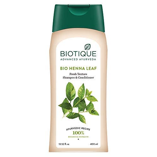 Biotique Bio Henna Leaf Fresh Texture Shampoo & Conditioner, 400 ml