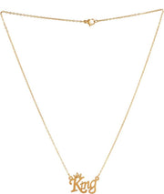 ASTRODIDI Fancy & Stylish Trending King Letter Locket With Chain Brass Metal Gold Plated Pendants Unisex Locket (Golden Color)