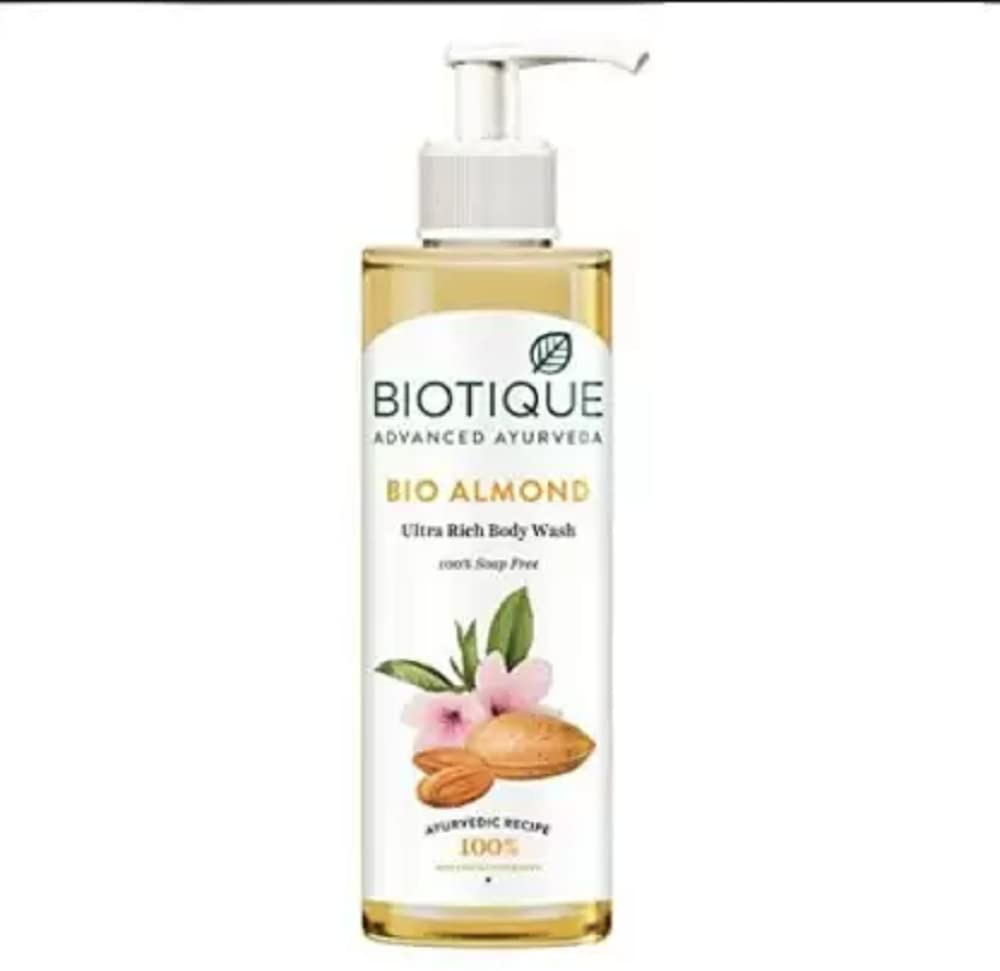 BIOTIQUE BIO ALMOND ULTRA RICH BODY WASH (200 ml)