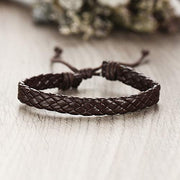 Shining Diva Fashion Genuine Leather Bracelet Wraps Casual Skin Friendly Bracelets for Men Boys
