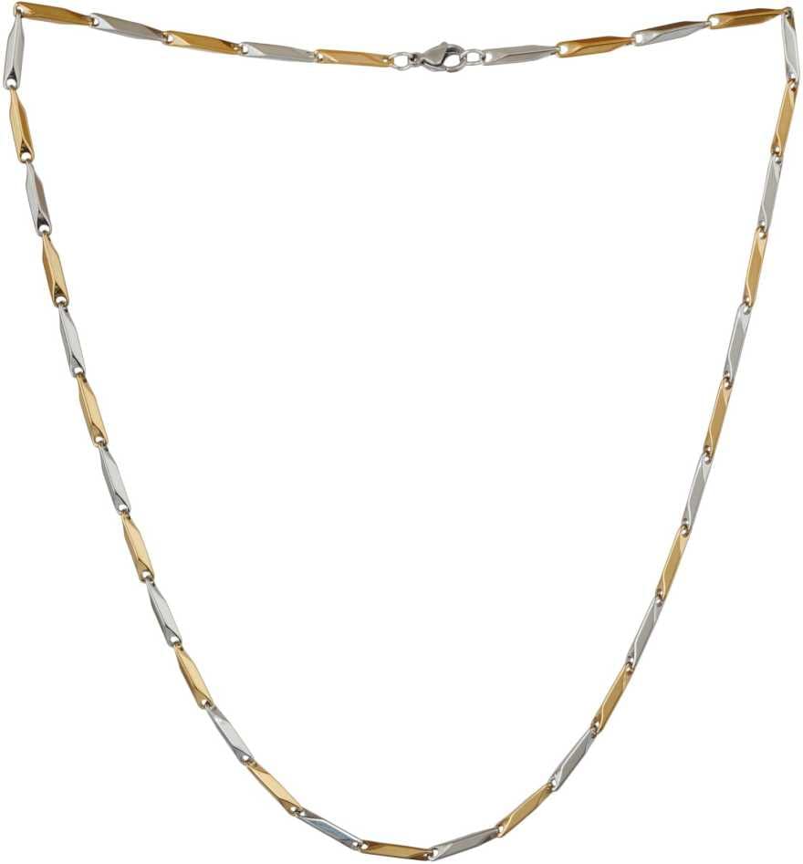 ASTRODIDI Gold and Silver Plated Pure Stainless Steel Chain | Stylish Boys, Girls, Mens and Women Chain Looking Elegant Neck Chain
