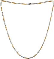 ASTRODIDI Gold and Silver Plated Pure Stainless Steel Chain | Stylish Boys, Girls, Mens and Women Chain Looking Elegant Neck Chain