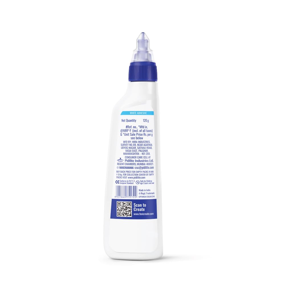 Pidilite Fevicol MR 120 g Craft Glue | Ultimate Adhesive| DIY Art & Craft | Easy to use | Multi-surface | Ideal for Children, Hobbyists, Student’s Project Work