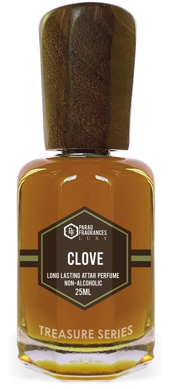 Parag Fragrances Clove Attar 25Ml / Treasure Series/Natural & Long Lasting Fragrance/Attar Perfume/Ittar For Men/Non Alcoholic Attar For Pooja, Worship & Personal Perfume
