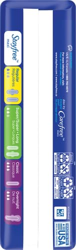 Stayfree Regular Maxi Pads, Heavy Protection, 24 ct