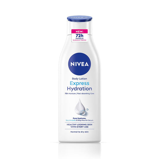 NIVEA Body Lotion For Men & Women, Express Hydration, for Fast Absorption, 200 ml