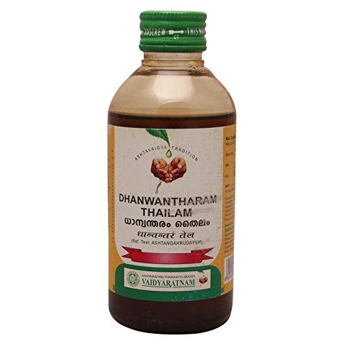 VAIDYARATNAM Dhanwantharam Thailam, Brown, 200 g