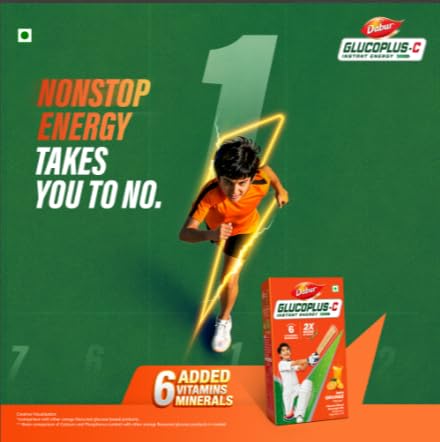 Dabur Glucoplus C Glucose Powder (Orange Flavour) 1kg