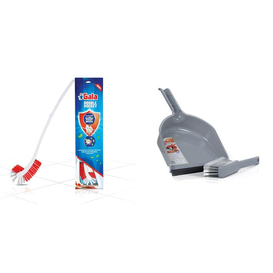 Gala Antibac Double Hockey Antibacteria Toilet Brush, Toilet Brush for Western and Indian Toilet, Ba