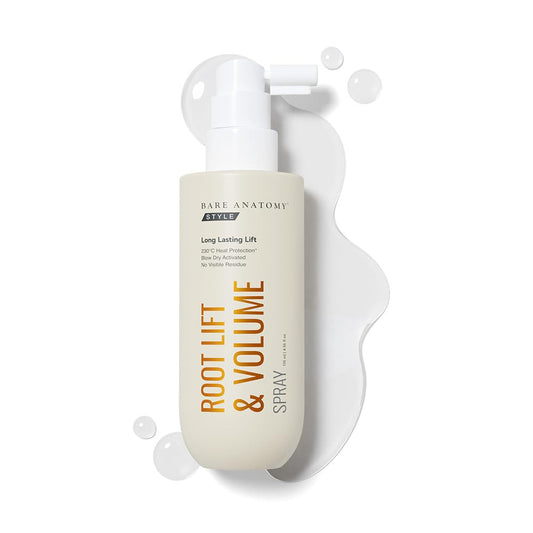 Bare Anatomy Root Lift & Volume Spray | Heat-Activated Hair Volumizer for Fine, Thin & Flat Hair | Instant Root Lift, Long-Lasting Body & Bounce | Humidity & Heat Resistant | 135ml