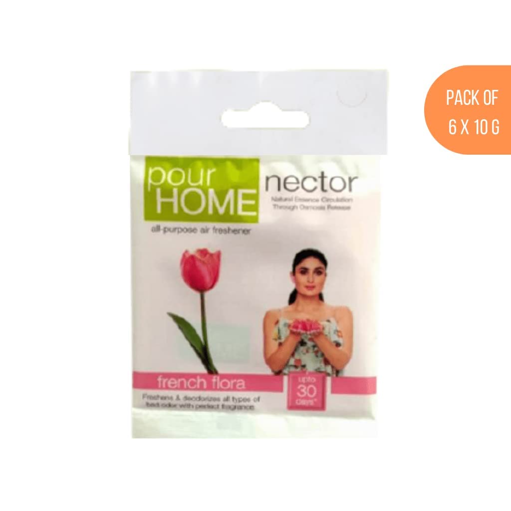 Pour Home Power Pocket, Air Freshener - Bathroom and Toilet, Lasts 30 days - Pack of 6