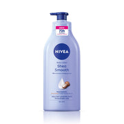 NIVEA Shea Smooth Body Lotion | Hyaluronic Acid & Shea Butter & Deep Nourish Serum Moisturizer | Lightweight Non-Greasy Body Cream | Body Moisturiser for 72H Hydration for Dry Skin | - 600ml