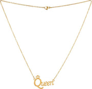 ASTRODIDI Fancy Stylish Queen Letter Locket With Chain Gold-plated Stainless Steel Pendants Locket