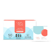 Nua Ultra Thin Rash Free Leak Proof 12Xl + 20L + 18R Sanitary Pad & Cramp Comfort (3 Heat Patches) Combo | Higher Absorbency | Soft Top Layer | Toxic-Free | 8 Hours Pain Relief, Women