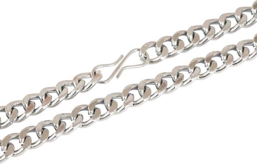 ASTRODIDI Men Chain Silver Plated Stylish Boy's, Gent's and Men's Chain Looking Stylish Elegant Neck Chain