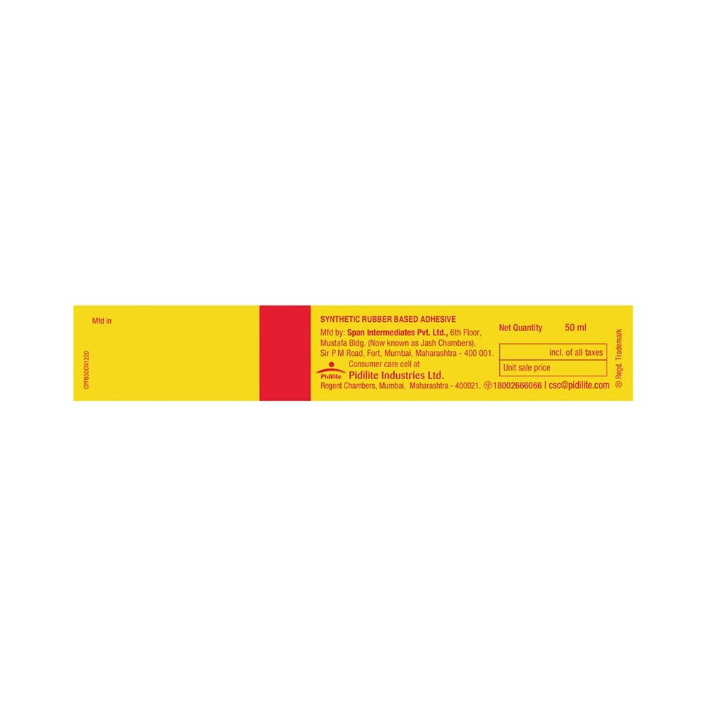 Pidilite Fevibond for Sticking Leather Rubber Rexine (50ml)
