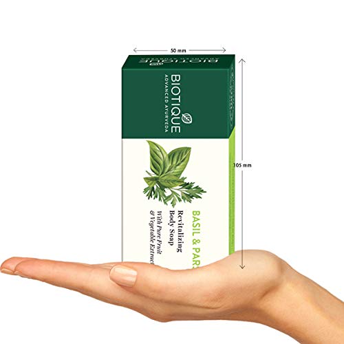 Biotique Basil and Parsley Revitilizing Body Soap, 150g