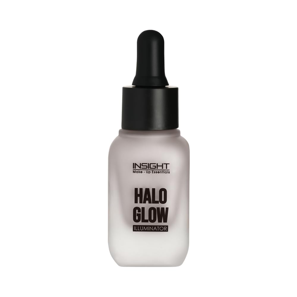 INSIGHT Halo Glow Illuminator - Pink Aura | Dewy, Radiant Finish | Liquid Highlighter | Lightweight, Buildable & Long-Lasting | Multi-Use - 20g