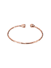Priyaasi Elegant Textured Rose Gold-Plated Bangle Set of 2