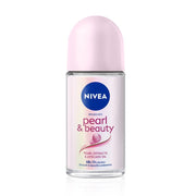 Nivea Women Deodorant Roll On, Pearl & Beauty Fine Fragrance For Fragrant Smooth & Beautiful Underarm Skin, 50ml&NIVEA Deodorant Roll On, Pearl & Beauty For Women 50ml